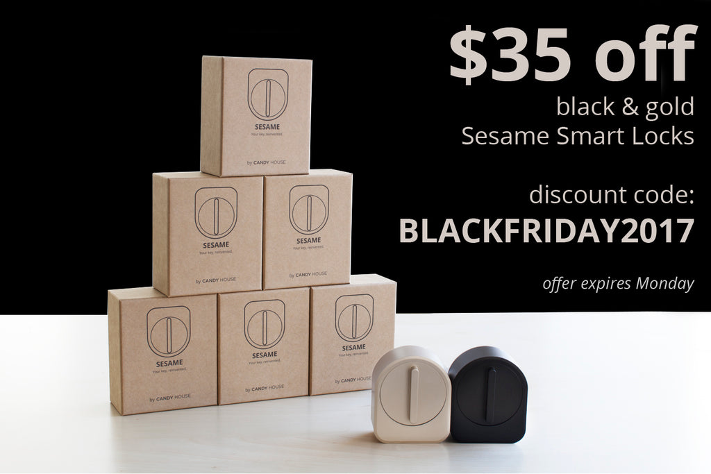 2017 Black Friday Sale: $35 off Black & Gold Sesames